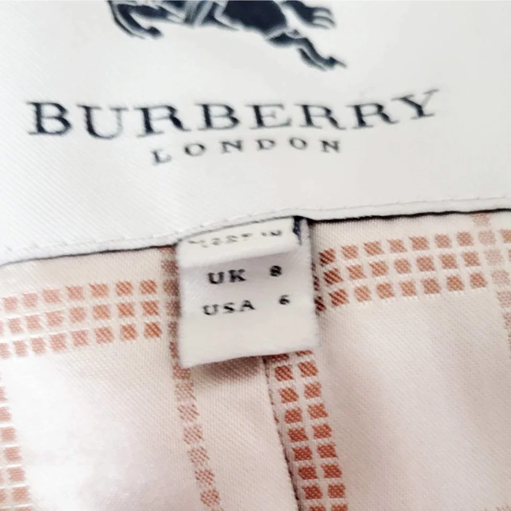 Burberry Camel Tan Wool Double-Breasted Trench Coat - Picture 7 of 15